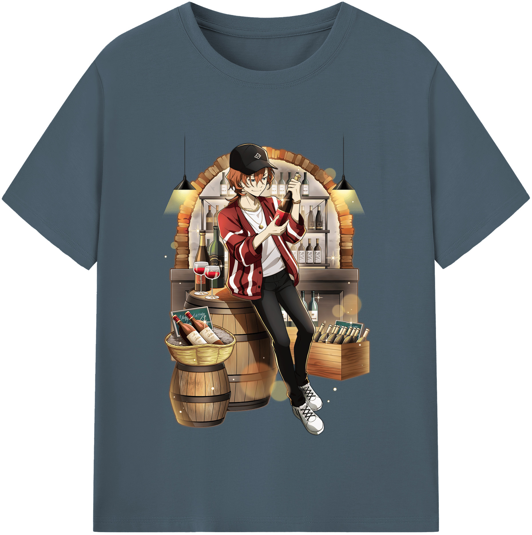 （画像用） 文豪ストレイドッグス Bungo Stray Dogs 綿100％半袖Tシャツ（フロントプリント）
